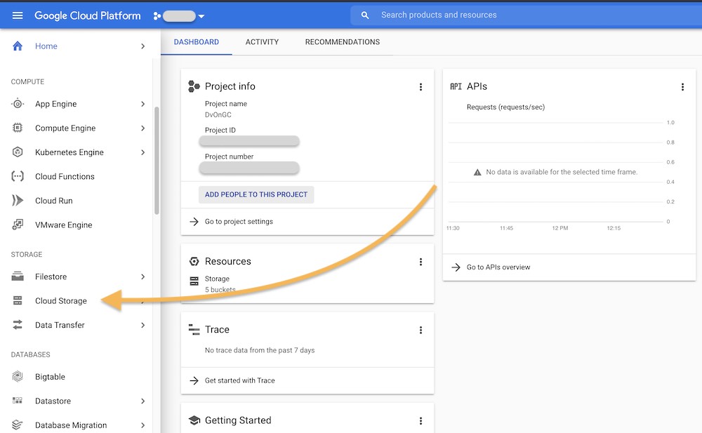 google cloud storage access control allow origin